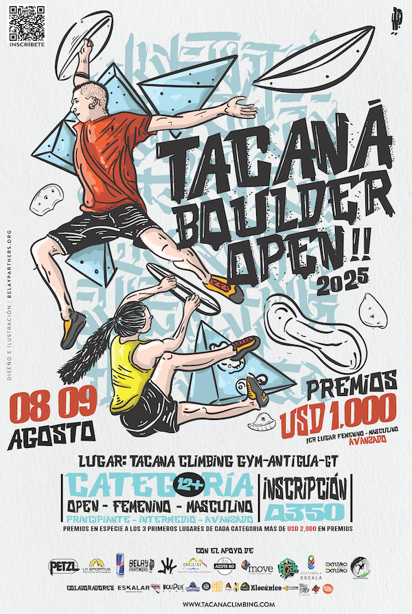 Afiche Tacana Boulder Open 2025